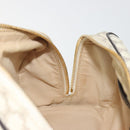 CELINE Macadam Canvas Hand Bag PVC Leather Ivory Gold Auth 191981A-20