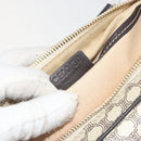 CELINE Macadam Canvas Hand Bag PVC Leather Ivory Gold Auth 191981A-12