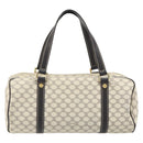 CELINE Macadam Canvas Hand Bag PVC Leather Ivory Gold Auth 191981A-2