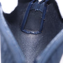 Christian Dior Trotter Canvas Pouch Navy Gold Auth 191983A-12