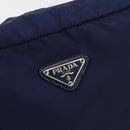 PRADA Pouch Nylon Navy Silver Auth 191985A-9