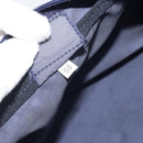 PRADA Pouch Nylon Navy Silver Auth 191985A-12
