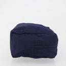 PRADA Pouch Nylon Navy Silver Auth 191985A-3