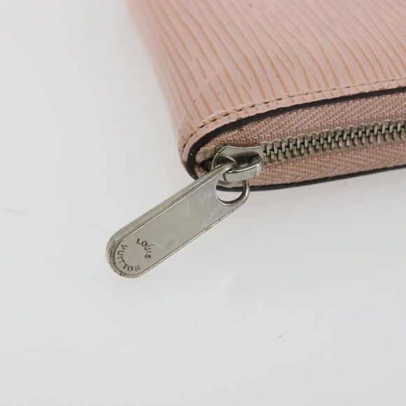 LOUIS VUITTON Epi Zippy Coin Purse Pink Rose ballerina M61206 LV Auth 191987