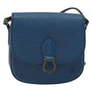LOUIS VUITTON Epi Saint Cloud PM Shoulder Bag Blue M52195 LV Auth 191988-13