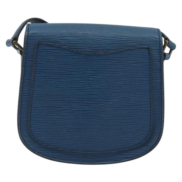 LOUIS VUITTON Epi Saint Cloud PM Shoulder Bag Blue M52195 LV Auth 191988