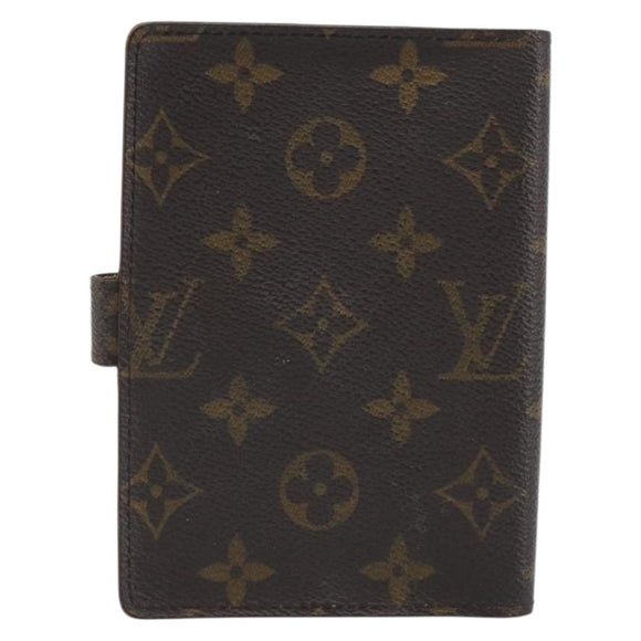 LOUIS VUITTON Monogram Agenda PM Day Planner Cover R20005 LV Auth 191989