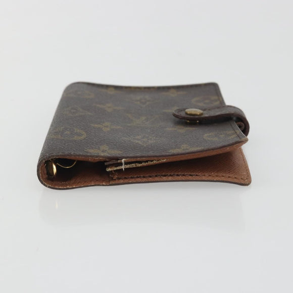 LOUIS VUITTON Monogram Agenda PM Day Planner Cover R20005 LV Auth 191989