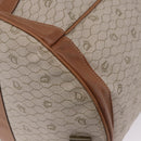 Christian Dior Honeycomb Canvas Shoulder Bag PVC Beige Auth 191990-16