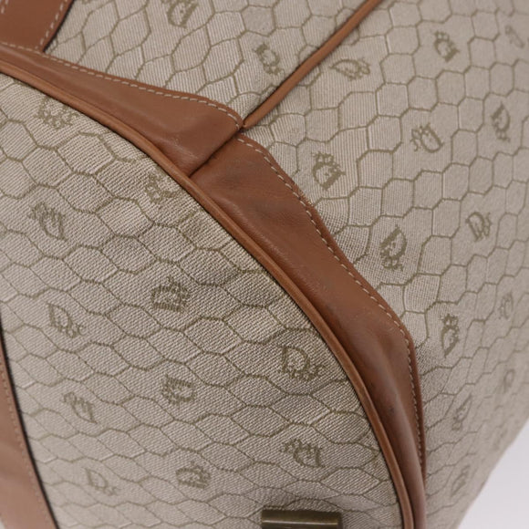 Christian Dior Honeycomb Canvas Shoulder Bag PVC Beige Auth 191990