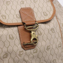 Christian Dior Honeycomb Canvas Shoulder Bag PVC Beige Auth 191990-17