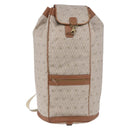 Christian Dior Honeycomb Canvas Shoulder Bag PVC Beige Auth 191990-13