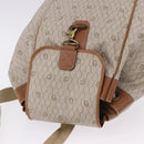 Christian Dior Honeycomb Canvas Shoulder Bag PVC Beige Auth 191990-6
