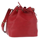 LOUIS VUITTON Epi Petit Noe Shoulder Bag Red M44107 LV Auth 191992-1