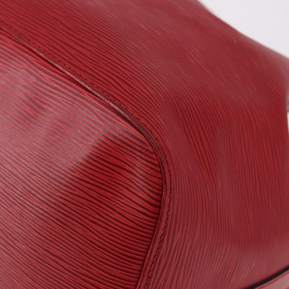 LOUIS VUITTON Epi Petit Noe Shoulder Bag Red M44107 LV Auth 191992
