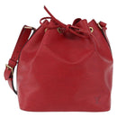 LOUIS VUITTON Epi Petit Noe Shoulder Bag Red M44107 LV Auth 191992-13