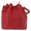 LOUIS VUITTON Epi Petit Noe Shoulder Bag Red M44107 LV Auth 191992-2