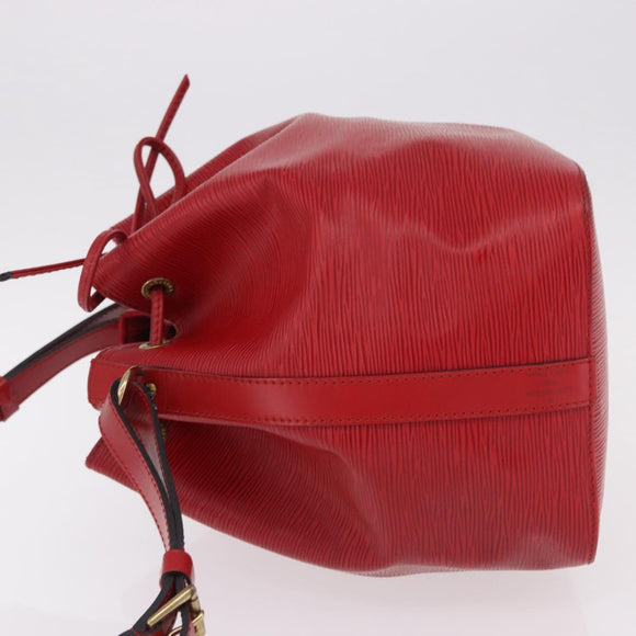 LOUIS VUITTON Epi Petit Noe Shoulder Bag Red M44107 LV Auth 191992