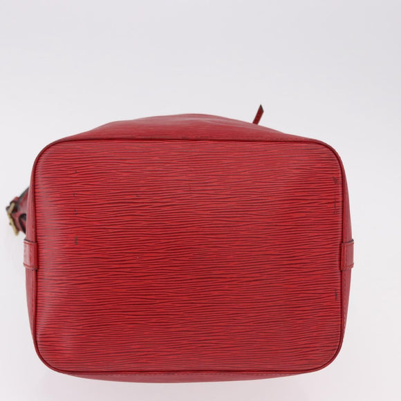 LOUIS VUITTON Epi Petit Noe Shoulder Bag Red M44107 LV Auth 191992