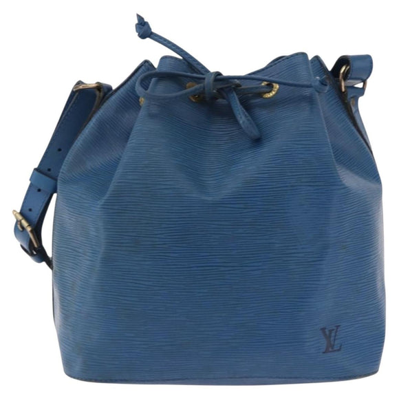LOUIS VUITTON Epi Petit Noe Shoulder Bag Blue M44105 LV Auth 191993