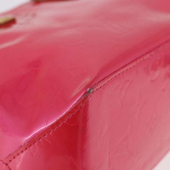 LOUIS VUITTON Monogram Vernis Reade PM Hand Bag Fuchsia Pink M91221 Auth 192000