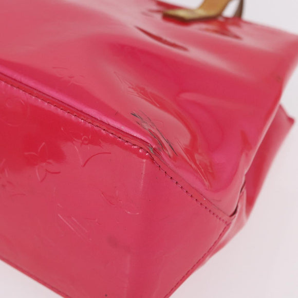 LOUIS VUITTON Monogram Vernis Reade PM Hand Bag Fuchsia Pink M91221 Auth 192000