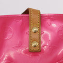 LOUIS VUITTON Monogram Vernis Reade PM Hand Bag Fuchsia Pink M91221 Auth 192000-17
