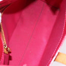 LOUIS VUITTON Monogram Vernis Reade PM Hand Bag Fuchsia Pink M91221 Auth 192000-11