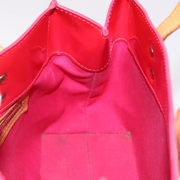 LOUIS VUITTON Monogram Vernis Reade PM Hand Bag Fuchsia Pink M91221 Auth 192000