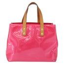 LOUIS VUITTON Monogram Vernis Reade PM Hand Bag Fuchsia Pink M91221 Auth 192000-2