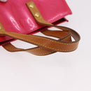 LOUIS VUITTON Monogram Vernis Reade PM Hand Bag Fuchsia Pink M91221 Auth 192000-7