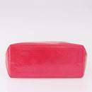 LOUIS VUITTON Monogram Vernis Reade PM Hand Bag Fuchsia Pink M91221 Auth 192000-5
