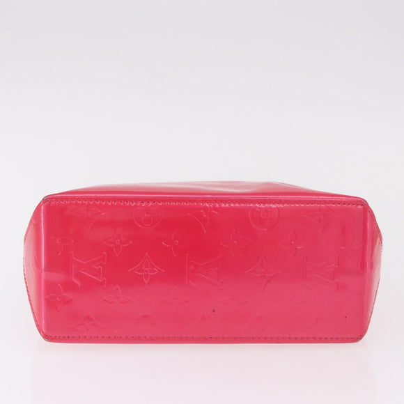 LOUIS VUITTON Monogram Vernis Reade PM Hand Bag Fuchsia Pink M91221 Auth 192000