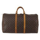 LOUIS VUITTON Monogram Keepall 60 Boston Bag M41422 LV Auth 192002-2