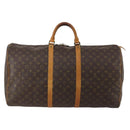 LOUIS VUITTON Monogram Keepall 60 Boston Bag M41422 LV Auth 192002-3