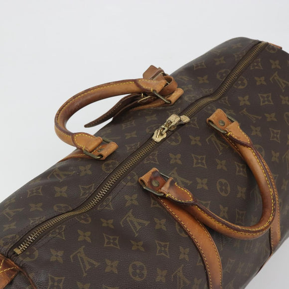 LOUIS VUITTON Monogram Keepall 50 Boston Bag M41426 LV Auth 192004