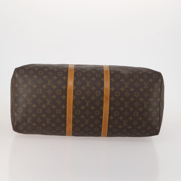 LOUIS VUITTON Monogram Keepall 60 Boston Bag M41422 LV Auth 192005