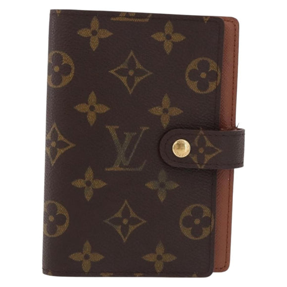 LOUIS VUITTON Monogram Agenda PM Day Planner Cover R20005 LV Auth 192007