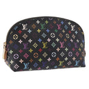LOUIS VUITTON Monogram Multicolor Pochette Pouch Black M47355 LV Auth 192009-1