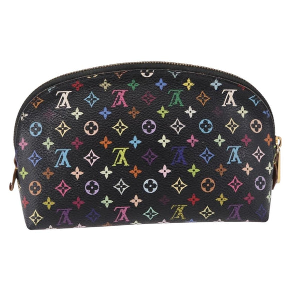LOUIS VUITTON Monogram Multicolor Pochette Pouch Black M47355 LV Auth 192009