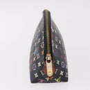 LOUIS VUITTON Monogram Multicolor Pochette Pouch Black M47355 LV Auth 192009-4