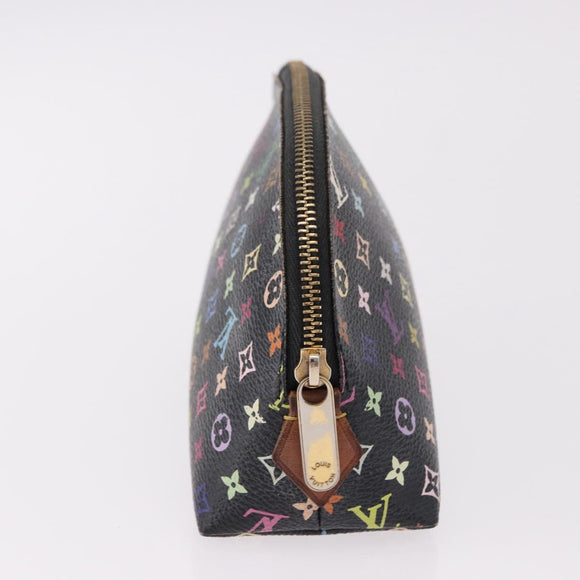 LOUIS VUITTON Monogram Multicolor Pochette Pouch Black M47355 LV Auth 192009