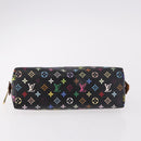 LOUIS VUITTON Monogram Multicolor Pochette Pouch Black M47355 LV Auth 192009-6