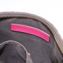 FENDI Chain Zucchino Canvas Shoulder Bag PVC Multicolor Gold Auth 192014-12