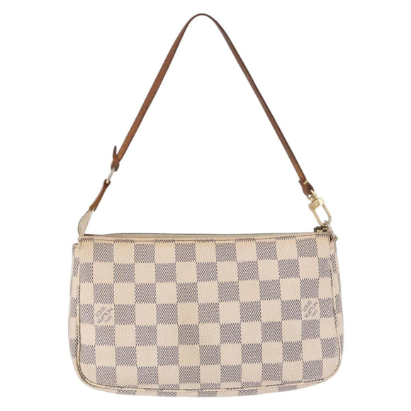 LOUIS VUITTON Damier Azur Pochette Accessoires Pouch N51986 LV Auth 192016
