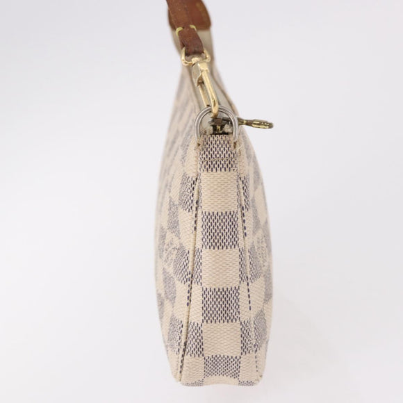 LOUIS VUITTON Damier Azur Pochette Accessoires Pouch N51986 LV Auth 192016