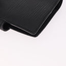 LOUIS VUITTON Epi Agenda Mini Day Planner Cover Black LV Auth 192021-15