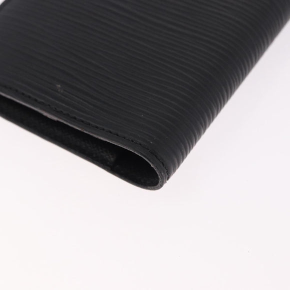 LOUIS VUITTON Epi Agenda Mini Day Planner Cover Black LV Auth 192021
