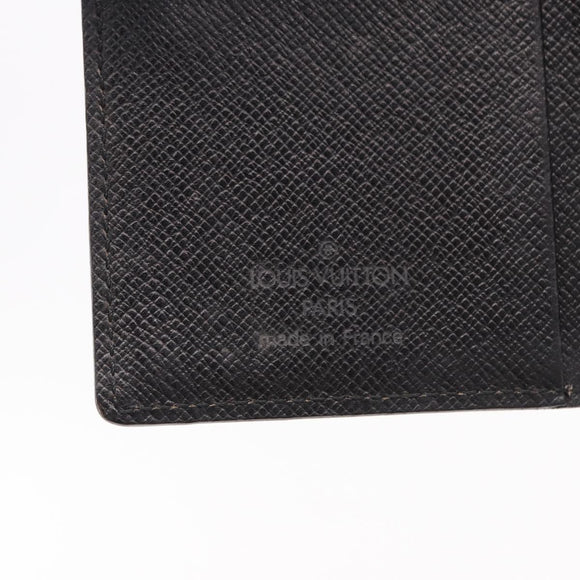 LOUIS VUITTON Epi Agenda Mini Day Planner Cover Black LV Auth 192021