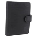 LOUIS VUITTON Epi Agenda Mini Day Planner Cover Black LV Auth 192021-1